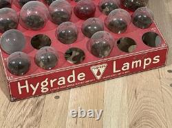 Vintage Hygrade Lamps General Electric Store Display Sign Advertising