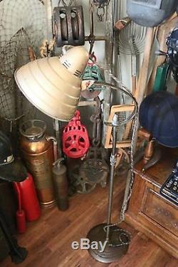 Vintage Industrial General Electric Adjustable Floor Lamp Steampunk