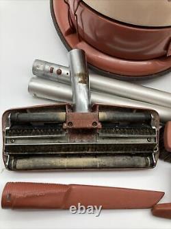 Vintage Industrial General Electric GE Swivel Top Reach Easy Canister Vacuum