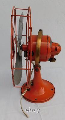 Vintage Iron & Brass General Electric Oscillating Fan. For Restore, Not Tested