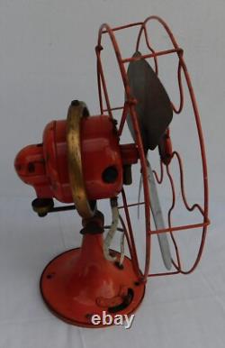 Vintage Iron & Brass General Electric Oscillating Fan. For Restore, Not Tested
