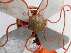 Vintage Iron & Brass General Electric Oscillating Fan. For Restore, Not Tested