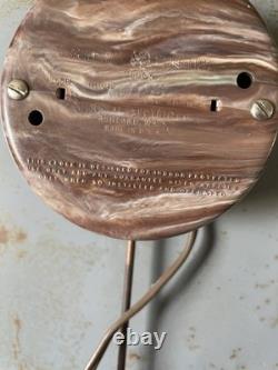 Vintage Large GE Red Eye Wall Clock General Electric 1H1615 17-1/2 Runs