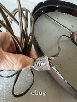 Vintage Large GE Red Eye Wall Clock General Electric 1H1615 17-1/2 Runs