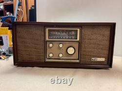 Vintage MCM General Electric AM/FM Walnut Case Solid State Stereo WORKING