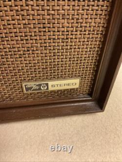 Vintage MCM General Electric AM/FM Walnut Case Solid State Stereo WORKING