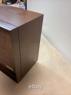 Vintage MCM General Electric AM/FM Walnut Case Solid State Stereo WORKING