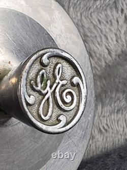 Vintage MCM General Electric Metal Sink Stopper Only GE Drain Plug Original HTF