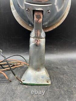 Vintage Marine Auto Spot Light Lamp General Electric Mounted Chrome Search Light