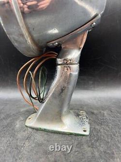 Vintage Marine Auto Spot Light Lamp General Electric Mounted Chrome Search Light