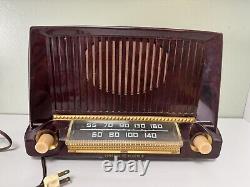 Vintage Mid Century General Electric Tube Radio Model 404 WORKS