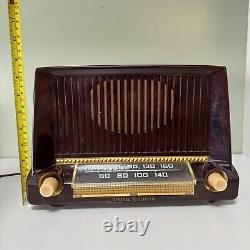 Vintage Mid Century General Electric Tube Radio Model 404 WORKS