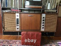 Vintage Mid Century Modern GENERAL ELECTRIC AM FM Console RC 4631 A Garrard GE