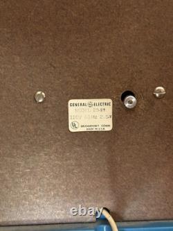Vintage Mid Century Psychedelic General Electric Model 2548 Wall Clock Works