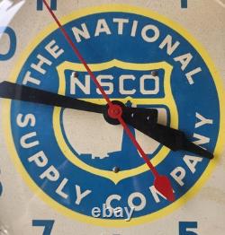 Vintage National Supply Company General Electric Clock