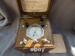 Vintage Oak General Electric 3721831 Type IB-5 Portable Induction Test Meter Es