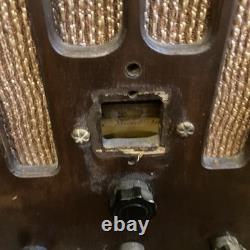 Vintage Old Rare Tombstone A-53 General Electric Tube Radio Wood Case Parts USA