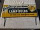 Vintage Original General Electric Light Lamp Bulbs Advertising Display Sign