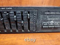Vintage RARE General Electric 11-4410 Stereo Graphic Equalizer TESTED WORKING
