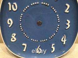 Vintage RUSSEL WRIGHT Clock DARK BLUE experimental General Electric MCM