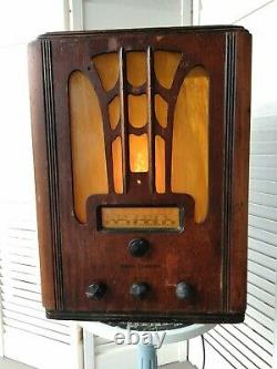 Vintage Radio General Electric 1936 model E-71 made into a light Newly crafted