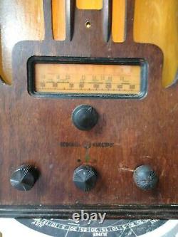 Vintage Radio General Electric 1936 model E-71 made into a light Newly crafted
