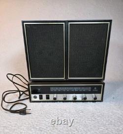 Vintage Rare GE General Electric model T2020A AM/FM Stereo Radio & 2 Speakers