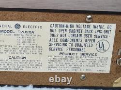 Vintage Rare GE General Electric model T2020A AM/FM Stereo Radio & 2 Speakers