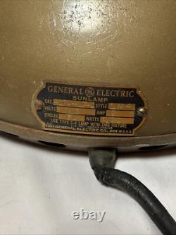 Vintage Rare General Electric Sun Lamp LM4 Adjustable Arm Floor Lamp Medical