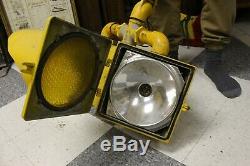 Vintage Rare Traffic Light 3 Way Intersection Signal General Electric Yellow M60