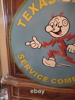 Vintage Reddy Kilowatt Porcelain Electricity Power Company Sign General Electric