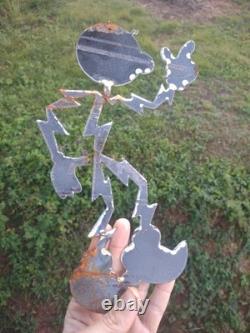 Vintage Reddy Kilowatt Porcelain Electricity Power Company Sign General Electric