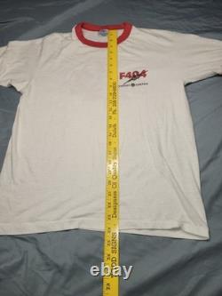 Vintage Single Stitch T Shirt General Electric F404 Size Large L Made In USA