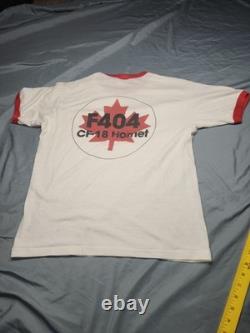 Vintage Single Stitch T Shirt General Electric F404 Size Large L Made In USA