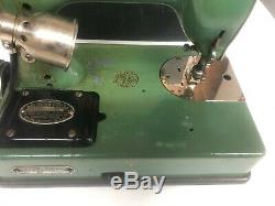 Vintage Standard Sewhandy Sewing Machine By General Electric Early Green Enamel
