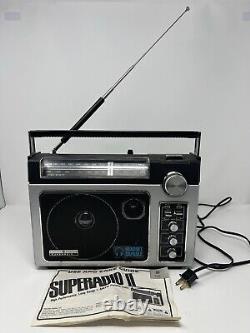 Vintage Super Radio II General Electric 7-2885F GE Long Range AM/FM Radio Tested