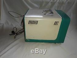 Vintage TURQUOISE 1950'S G. E. General Electric Model 14TO TUBE TV Television