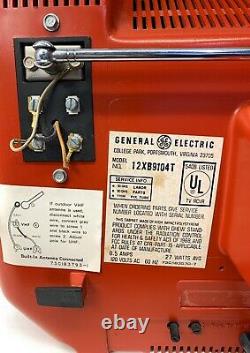 Vintage Television GE General Electric Performance Portable TV 12XB9104T