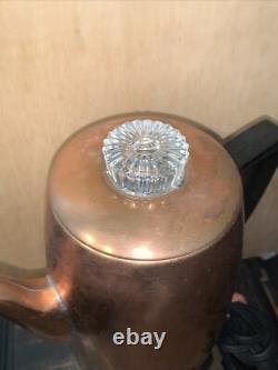 Vintage Universal Coffeematic Percolator Coffee Pot Model 4411 Glass Knob