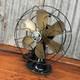 Vintage Working 13 General Electric Fan Oscillating 3 Speed Brass Blade Cage