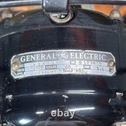 Vintage WORKING 13 General Electric FAN Oscillating 3 Speed Brass Blade Cage