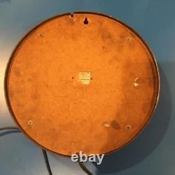 Vintage WORKING General Electric 14.5 Inch School House Wall Clock Glass