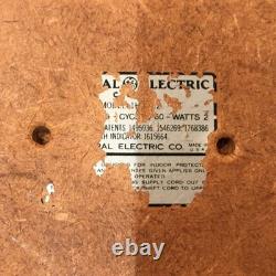 Vintage WORKING General Electric 14.5 Inch School House Wall Clock Glass