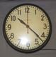 Vintage Working General Electric 17.5 School House Wall Clock Glass