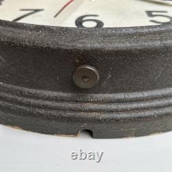 Vintage WORKING General Electric 17.5 School House Wall Clock No Glass As Is