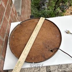 Vintage WORKING General Electric 17.5 School House Wall Clock No Glass As Is