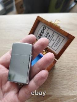 Vintage Zippo Slim 1959 Rare Advertising General Electric Defense Systems
