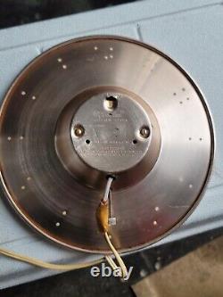 Vintage general electric Telechron Flying Saucer wall clock Mid Century Metal
