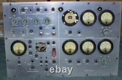 Vintage military GENERATOR CONTROL PANEL antique switch meter electrical display