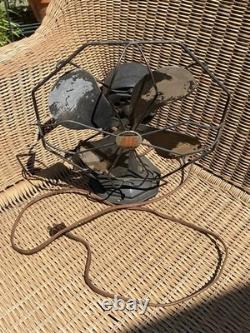 Vintage or Antique 10 Electric Fan GE General Electric Trade Wind Oscillating